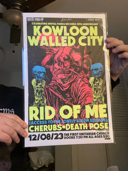 Kowloon Walled City // Rid Of Me (Record Release) // Cherubs // Death Pose Poster