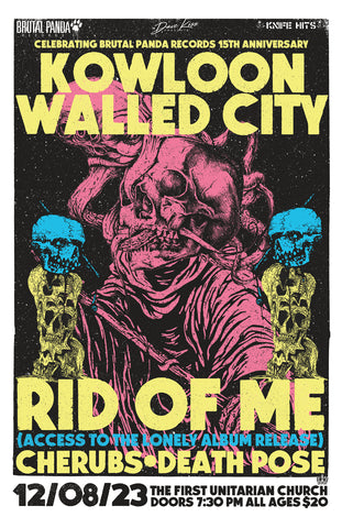 Kowloon Walled City // Rid Of Me (Record Release) // Cherubs // Death Pose Poster