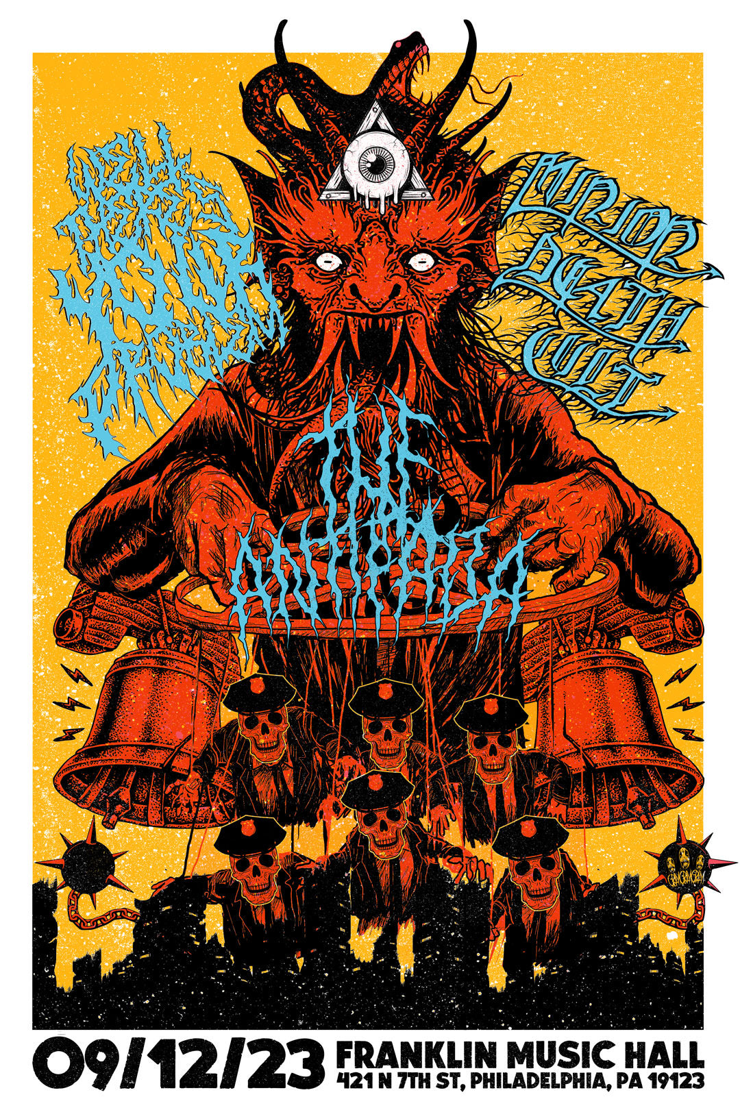 Well There’s Your Problem/Minion Death Cult/The Antifada Gig Poster