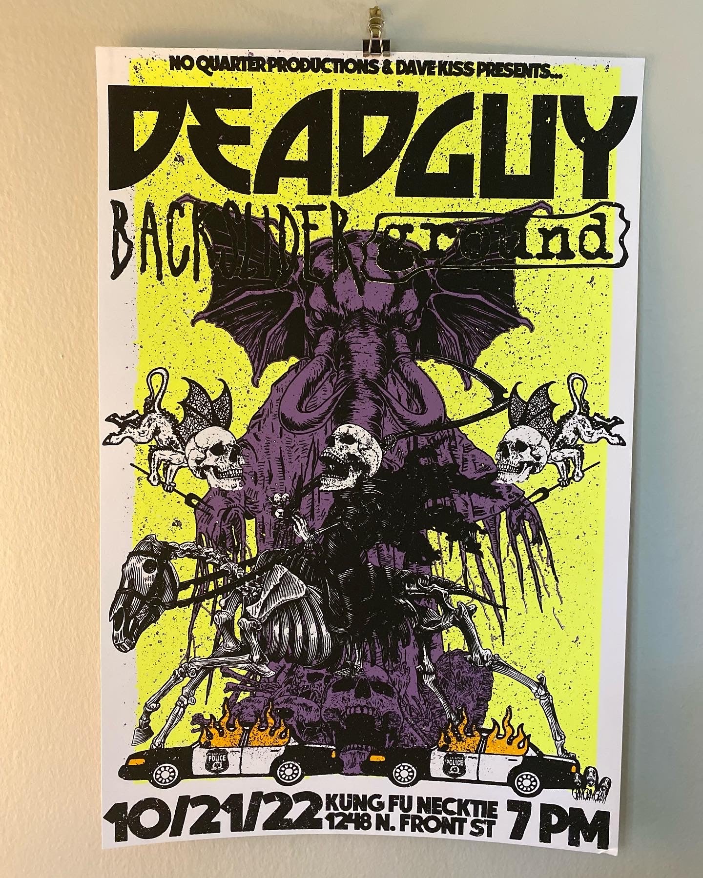 Deadguy//Backslider//Ground Gig Poster