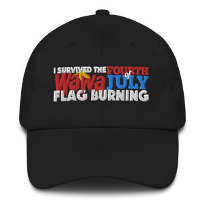 I SURVIVED THE WAWA FOURTH OF JULY FLAG BURNING 2022 DAD HAT