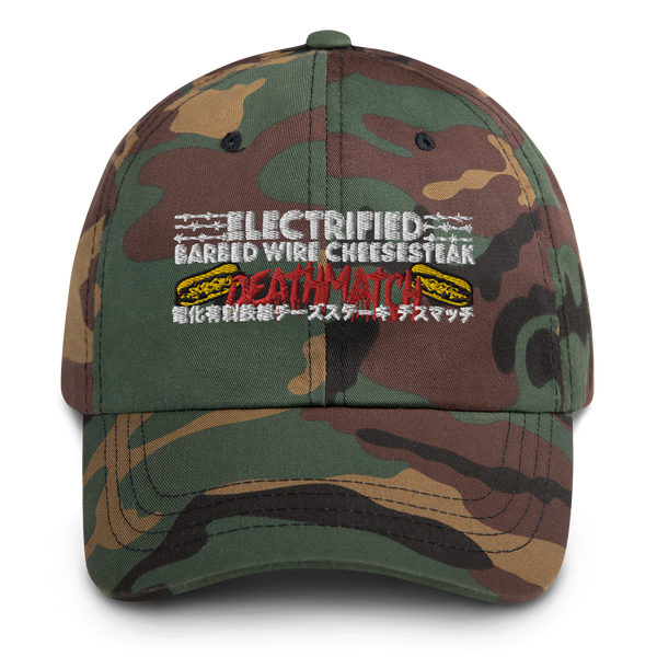 ELECTRIFIED BARBED WIRE CHEESESTEAK DEATH MATCH HAT
