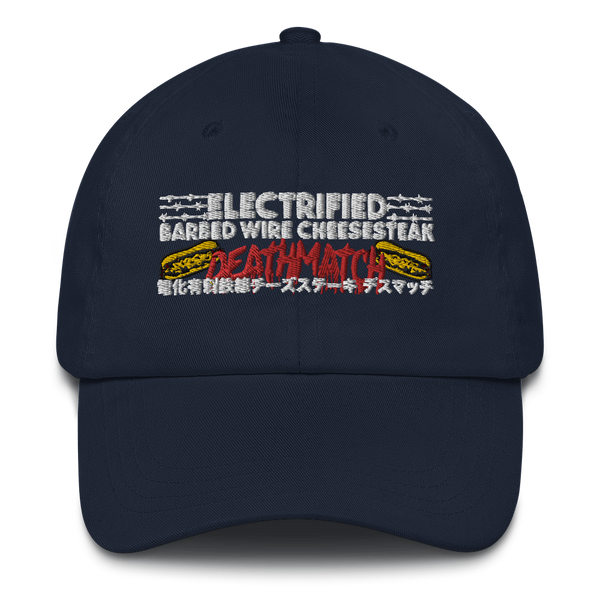 ELECTRIFIED BARBED WIRE CHEESESTEAK DEATH MATCH HAT