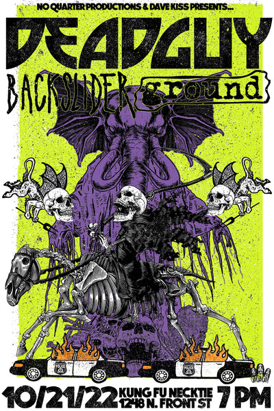 Deadguy//Backslider//Ground Gig Poster